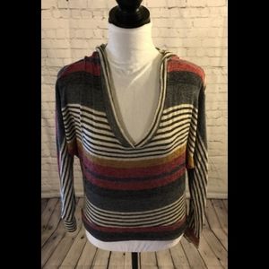 EUC Labanga striped hoodie top - Small